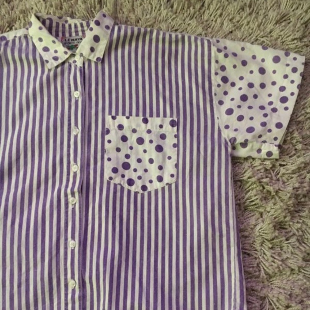 Le Maya Vintage Button Up